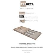 PHOENIX Executive Desk with Right Return 2.8M - Warm Oak & Black gallery detail image