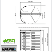 Triumph Full Height Turnstile - NZ WIDE 900mm gallery detail image