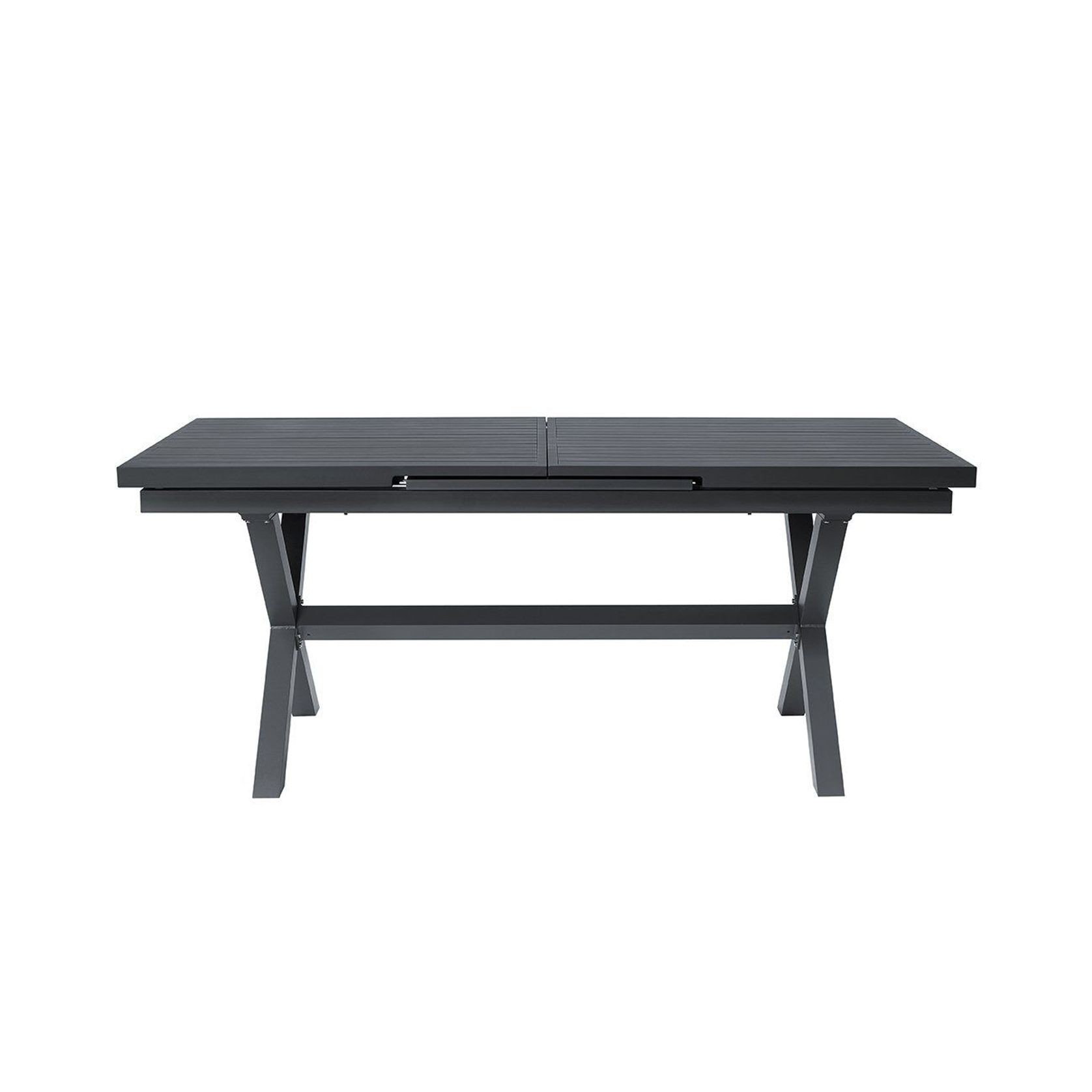 Tuba Outdoor Aluminium Patio Dining Extension Table 180-240 X 100cm gallery detail image