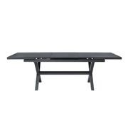 Tuba Outdoor Aluminium Patio Dining Extension Table 180-240 X 100cm gallery detail image