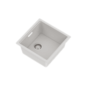 Una Composite 40 Single Sink Matt White gallery detail image