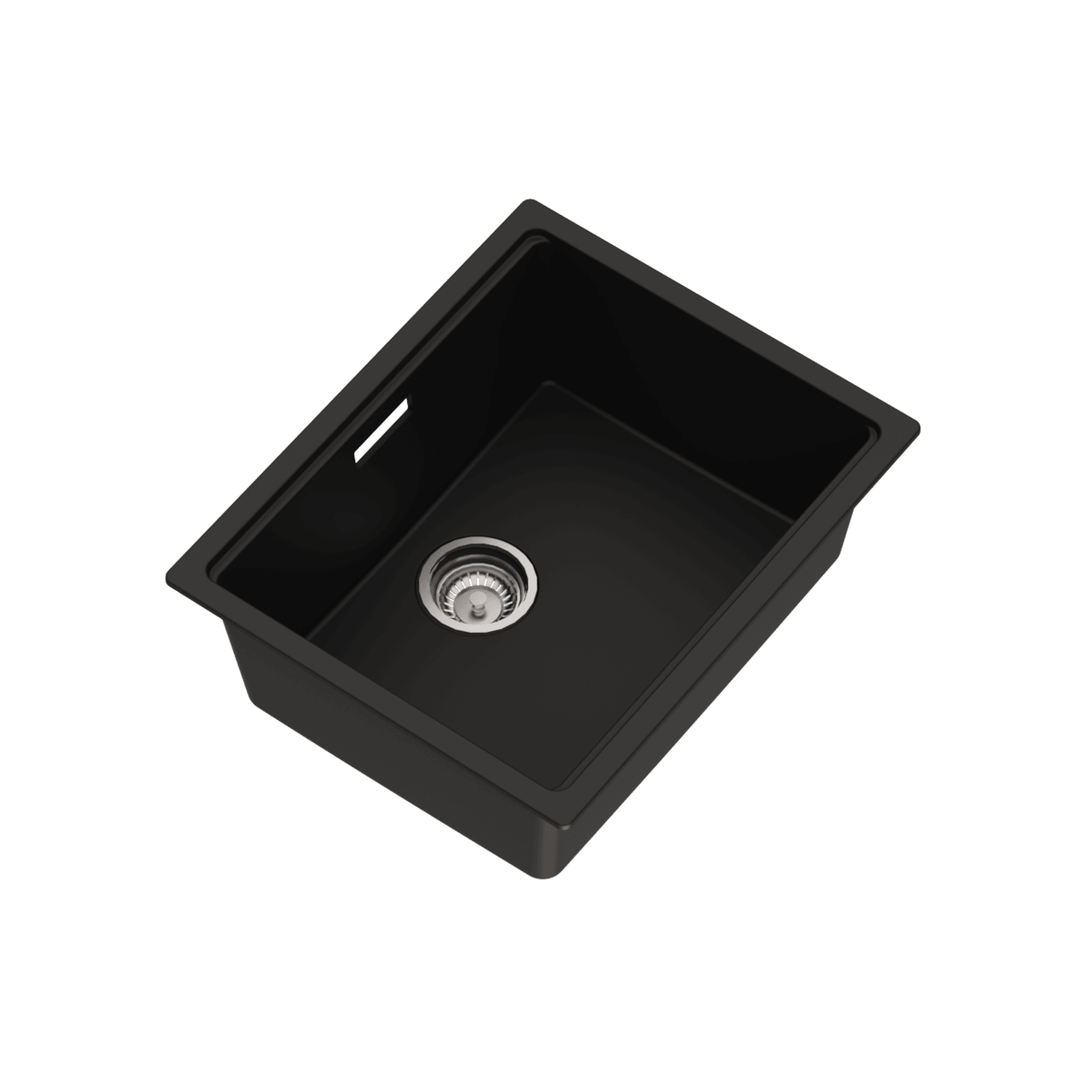 Una Composite 50 Single Sink Matt Black gallery detail image