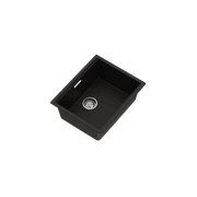 Una Composite 50 Single Sink Matt Black gallery detail image