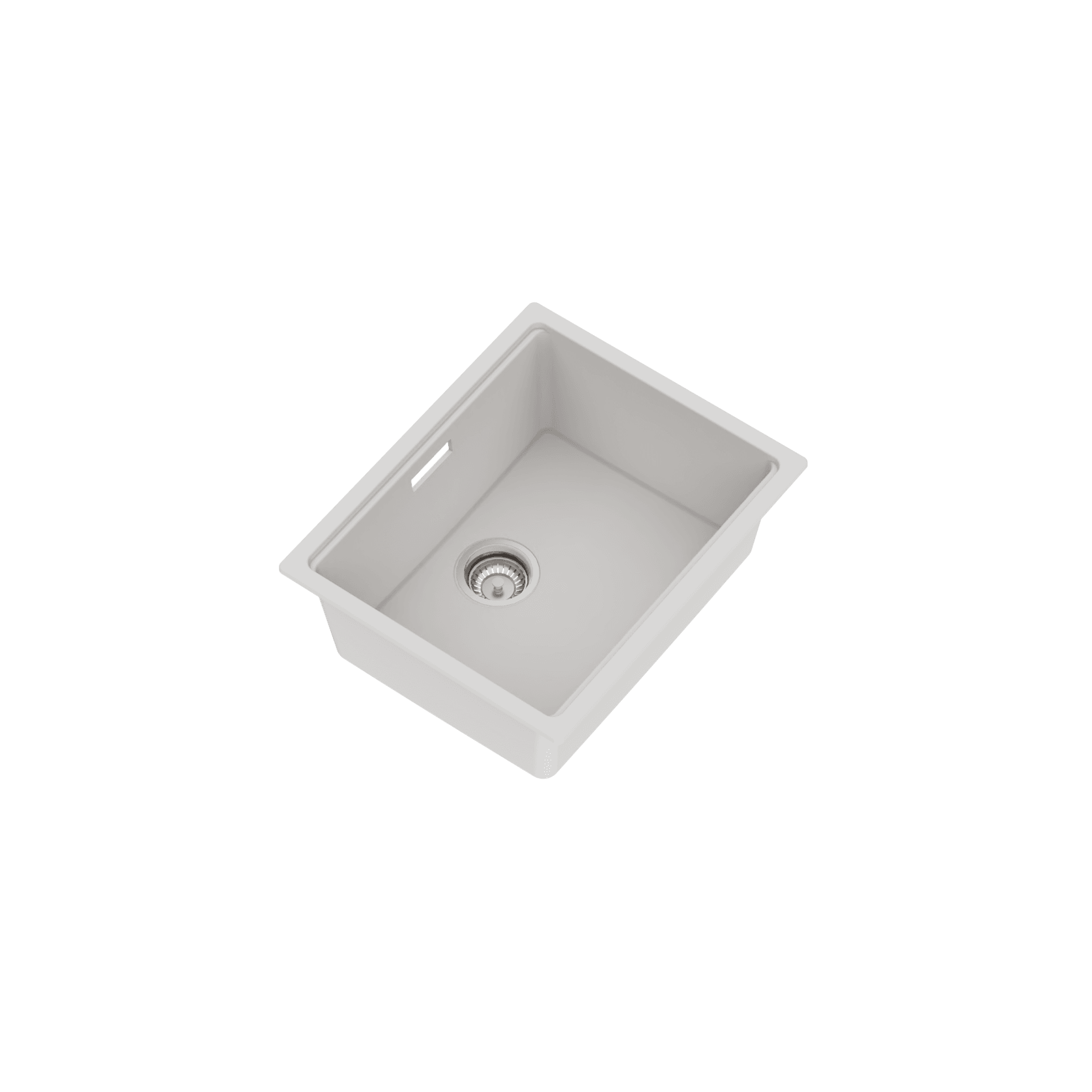 Una Composite 50 Single Sink Matt White gallery detail image