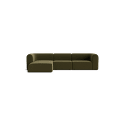 Berg 4 Seater LHF Chaise Sofa - Eden Leaf gallery detail image