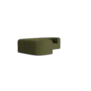 Berg LHF Closed Chaise Sofa - Copenhagen Forest gallery detail image