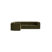 Berg LHF Closed Chaise Sofa - Eden Leaf gallery detail image