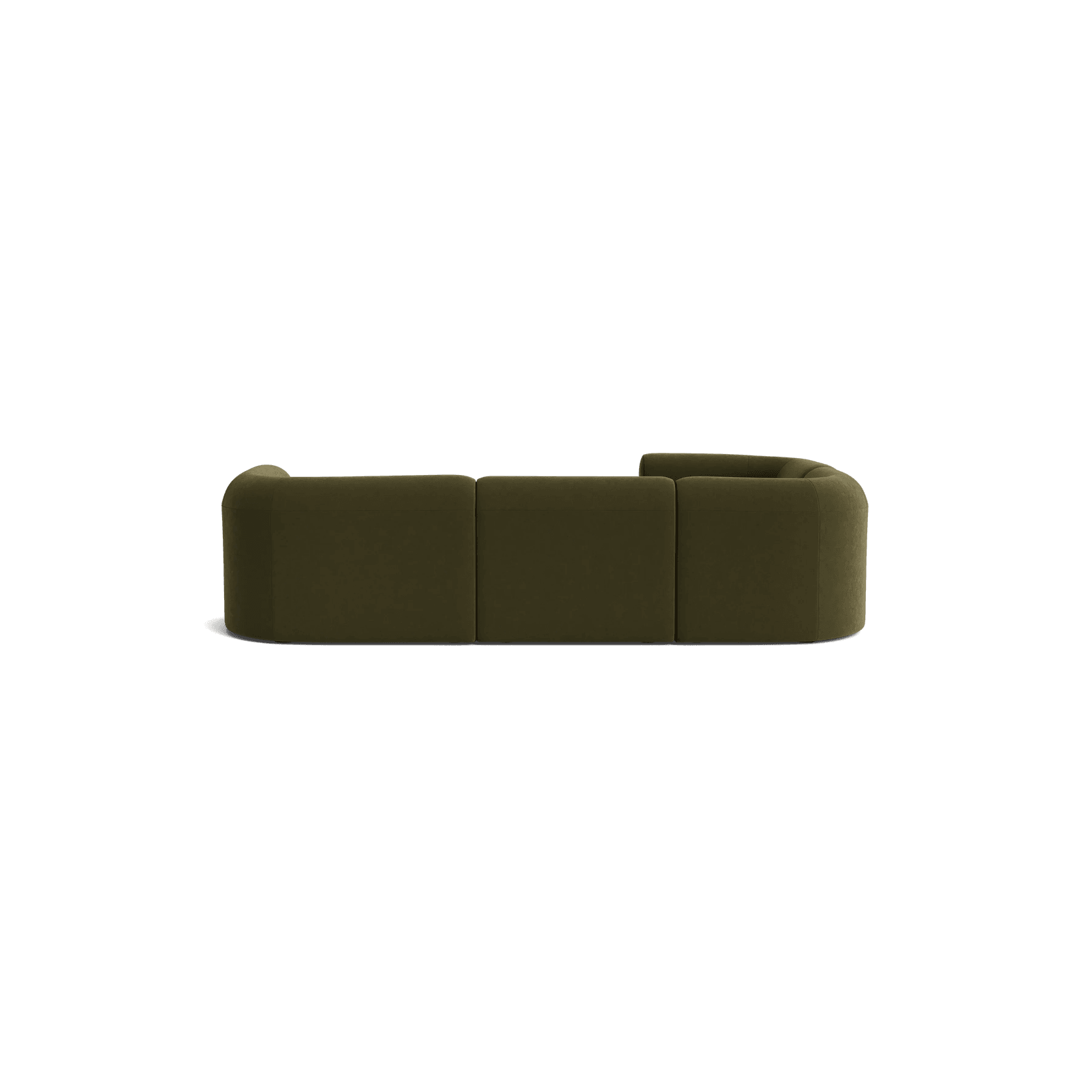 Berg LHF Closed Chaise Sofa - Eden Leaf gallery detail image