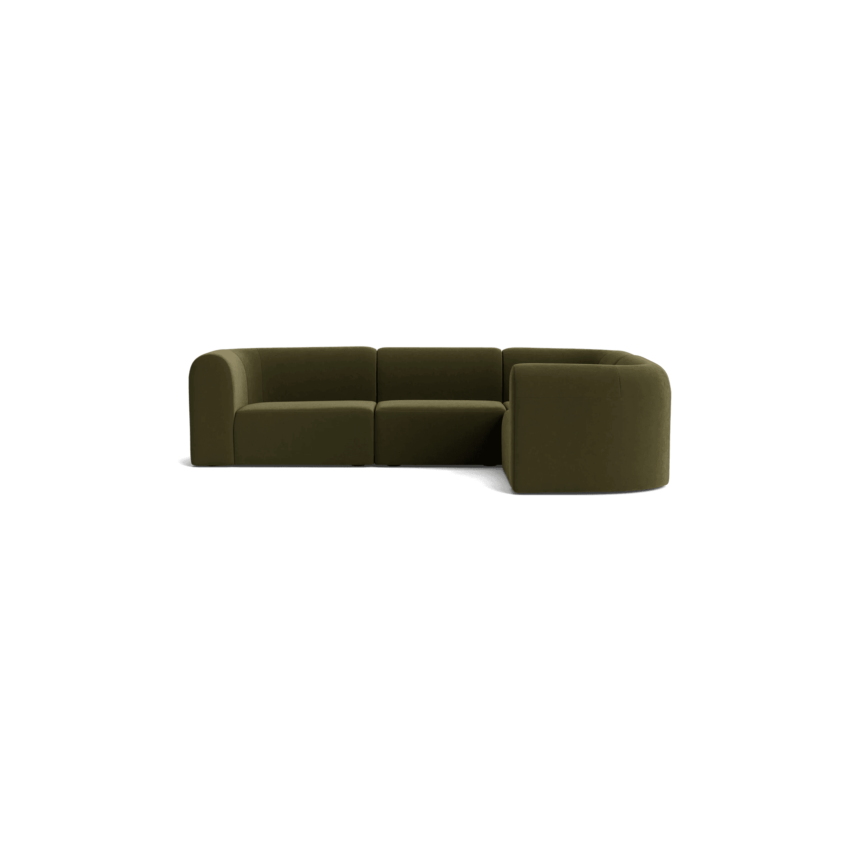 Berg RHF Closed Chaise Sofa - Eden Leaf gallery detail image