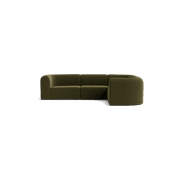 Berg RHF Closed Chaise Sofa - Eden Leaf gallery detail image