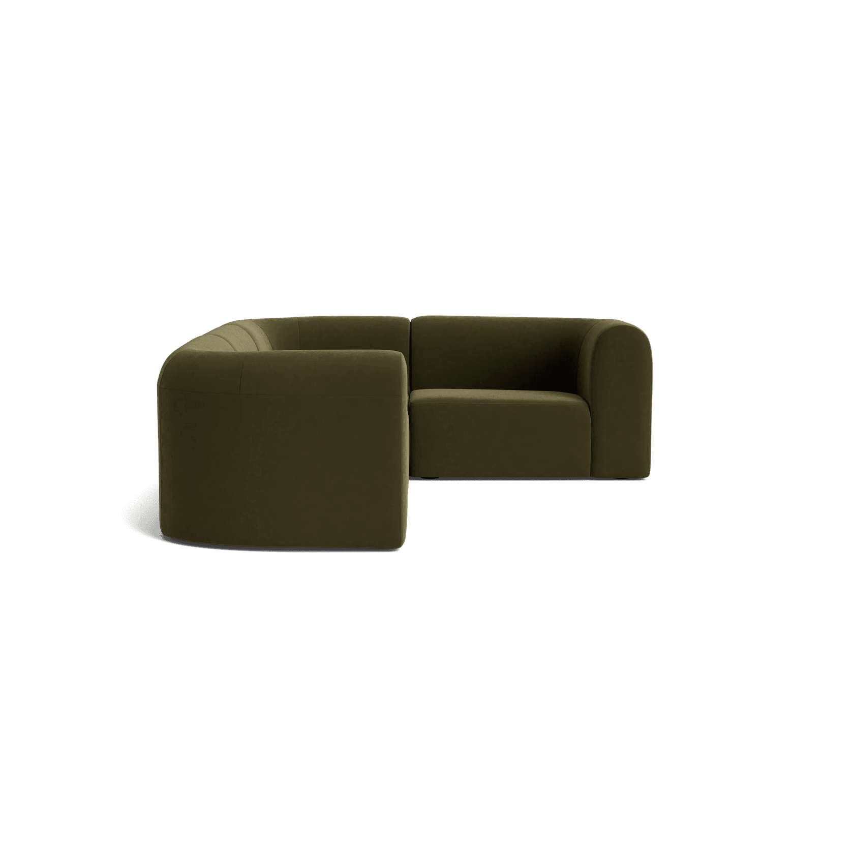 Berg RHF Closed Chaise Sofa - Eden Leaf gallery detail image