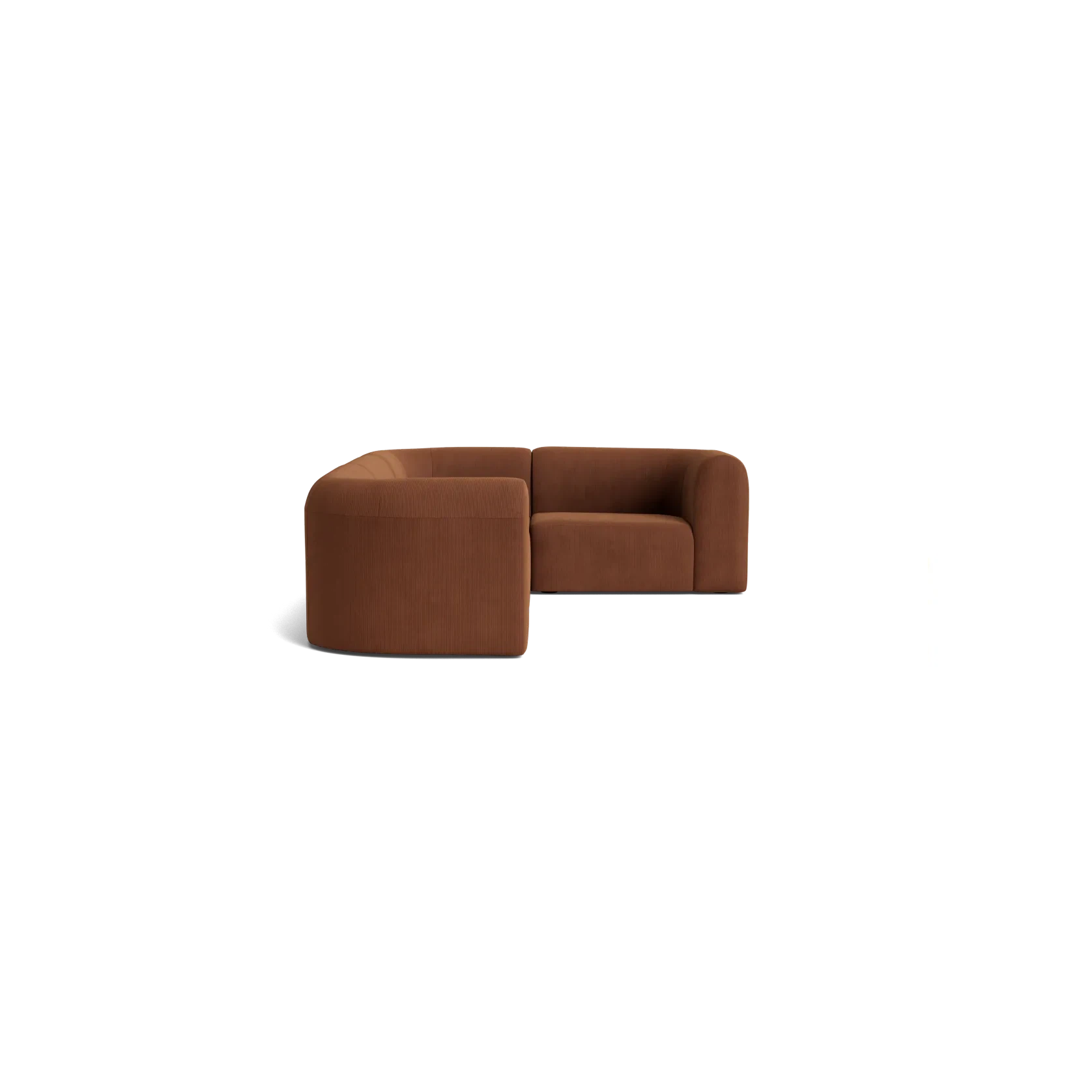 Berg RHF Closed Chaise Sofa - Corduroy Cocoa gallery detail image