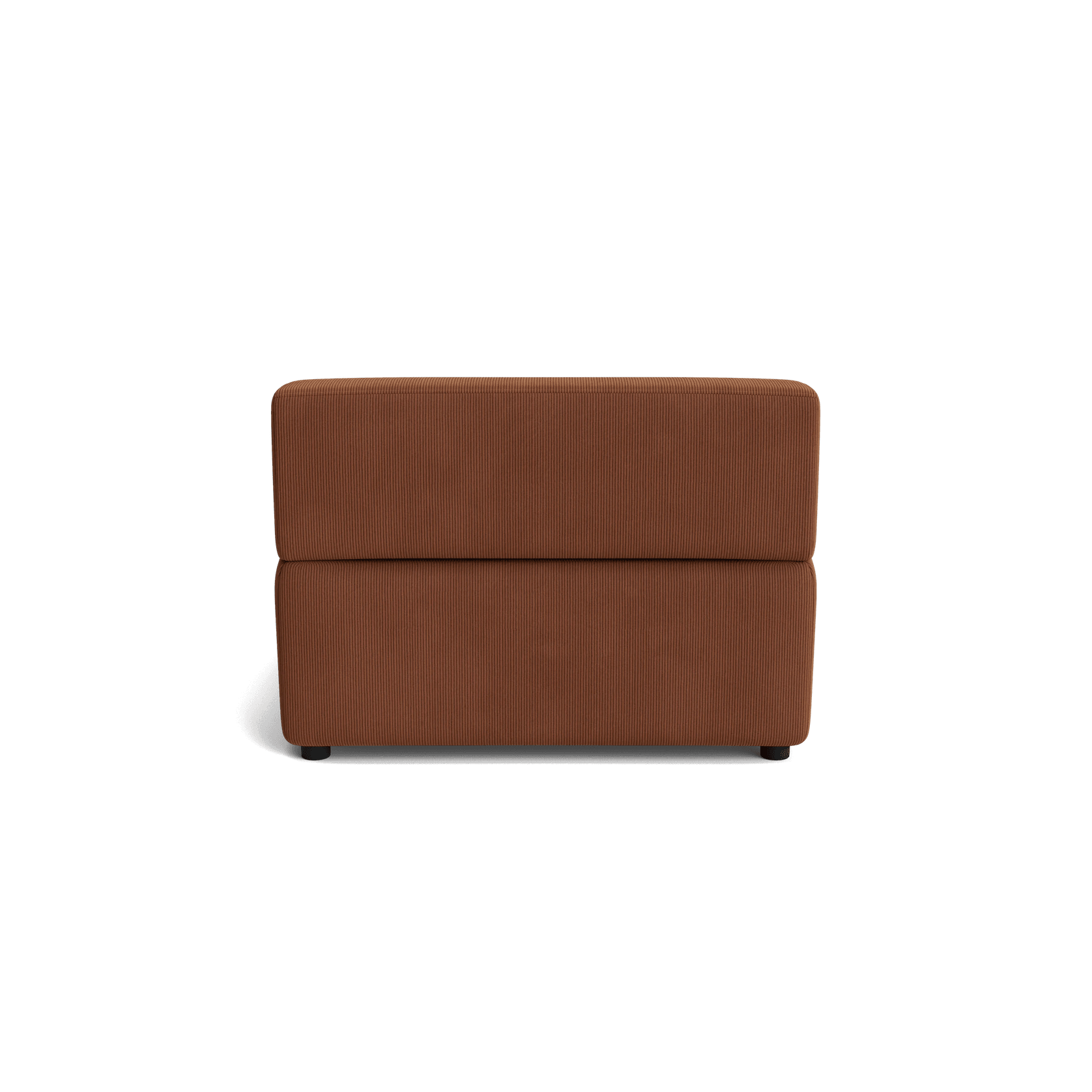 Stretch Armless Middle Module - Corduroy Cocoa gallery detail image