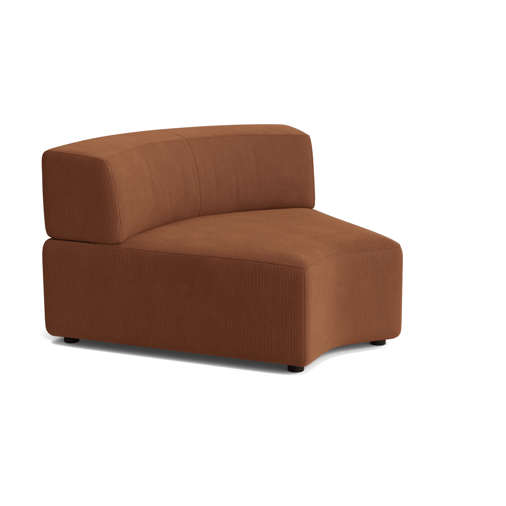 Stretch Angled Corner Module - Corduroy Cocoa gallery detail image