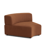 Stretch Angled Corner Module - Corduroy Cocoa gallery detail image