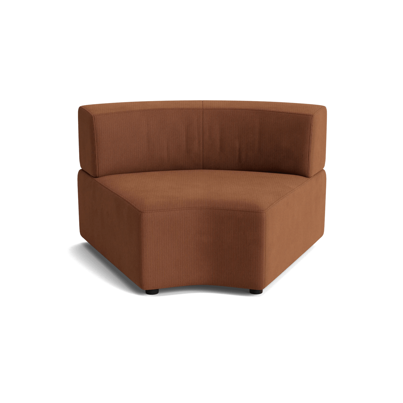 Stretch Angled Corner Module - Corduroy Cocoa gallery detail image