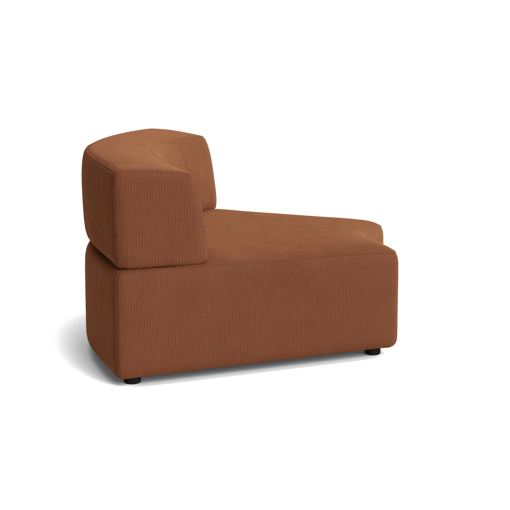 Stretch Angled Corner Module - Corduroy Cocoa gallery detail image