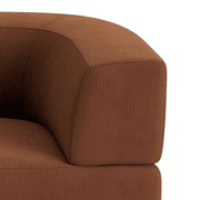 Stretch 3 Seater Sofa - Corduroy Cocoa gallery detail image