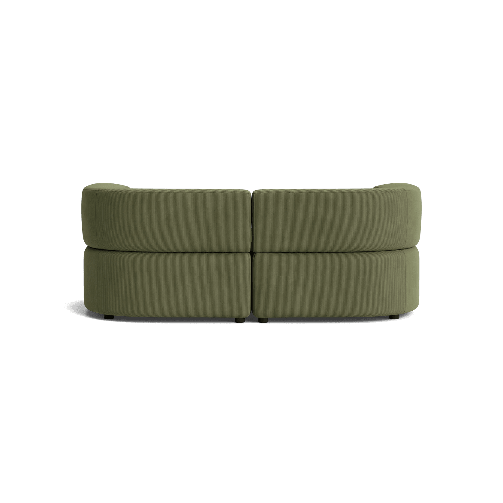 Stretch 3 Seater Chaise Sofa - Corduroy Forest gallery detail image