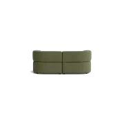 Stretch 3 Seater Chaise Sofa - Corduroy Forest gallery detail image