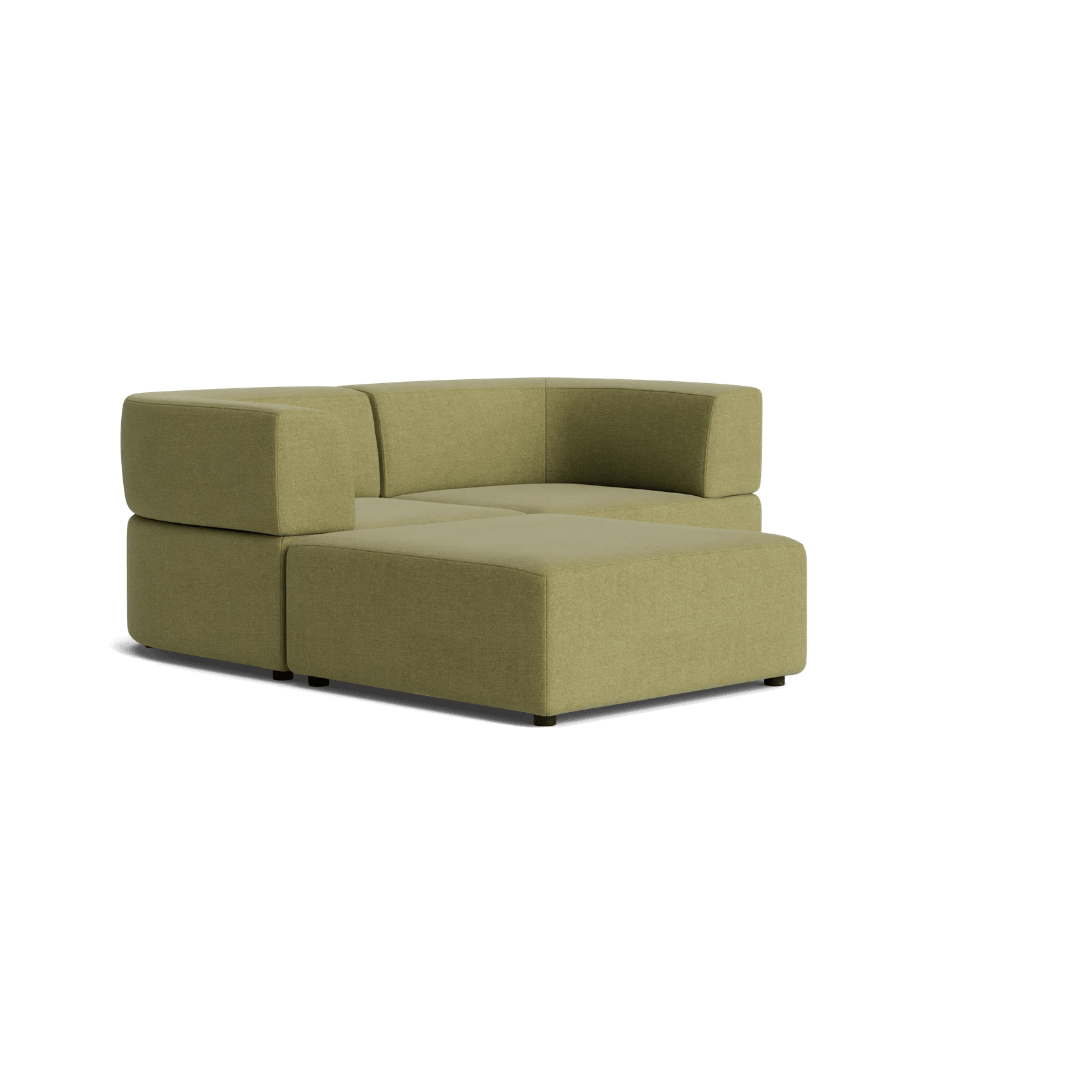 Stretch 3 Seater Chaise Sofa - Fossil Eucalyptus gallery detail image