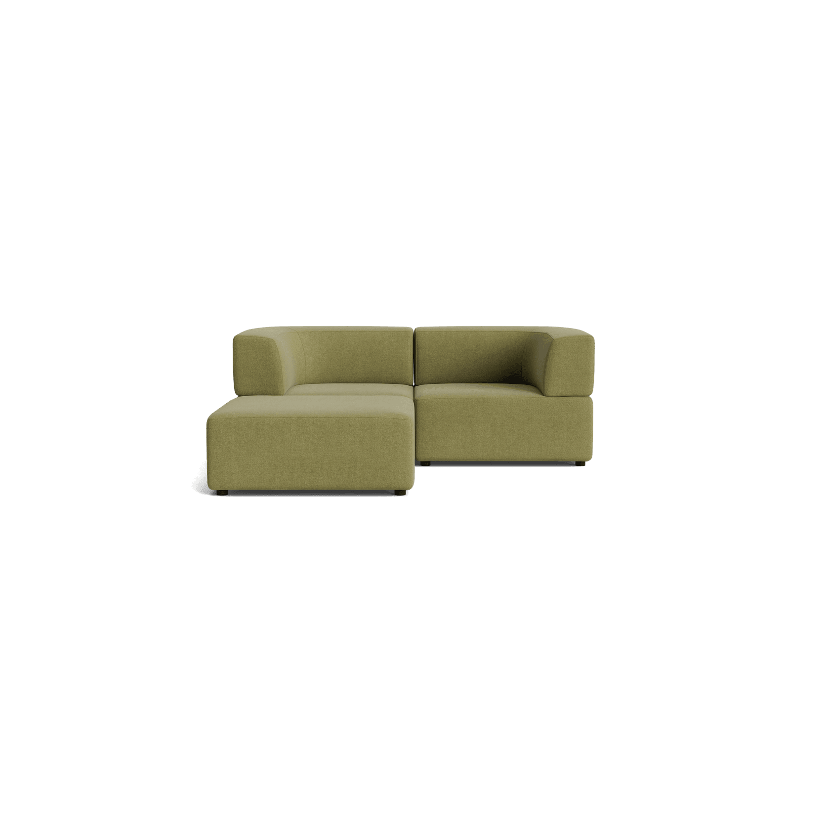 Stretch 3 Seater Chaise Sofa - Fossil Eucalyptus gallery detail image