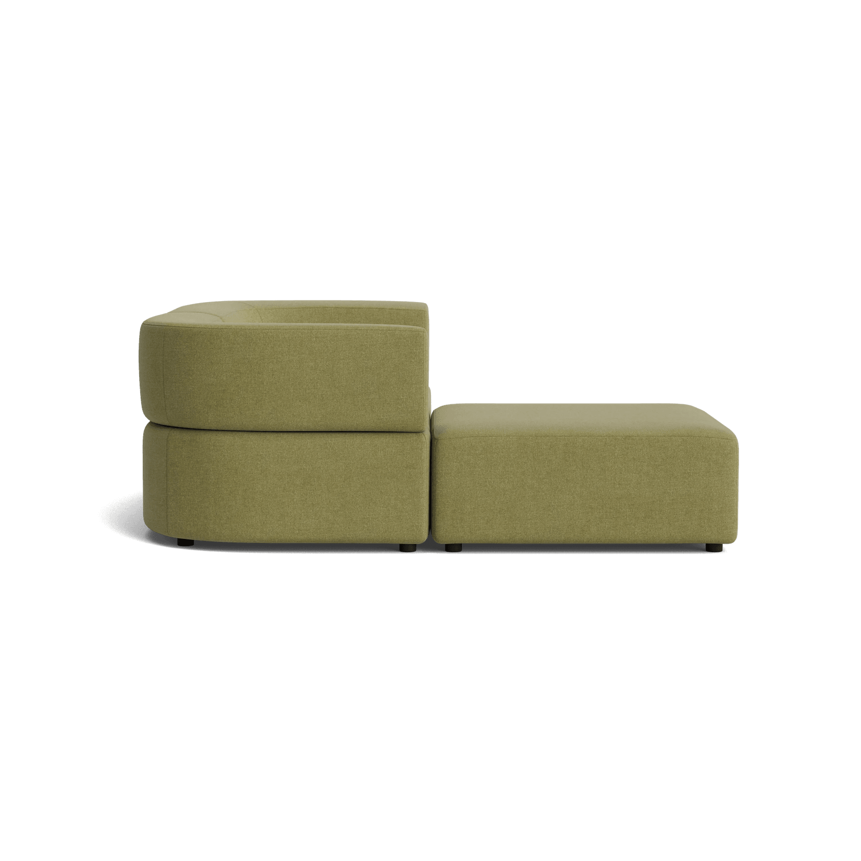 Stretch 3 Seater Chaise Sofa - Fossil Eucalyptus gallery detail image