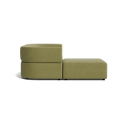 Stretch 3 Seater Chaise Sofa - Fossil Eucalyptus gallery detail image