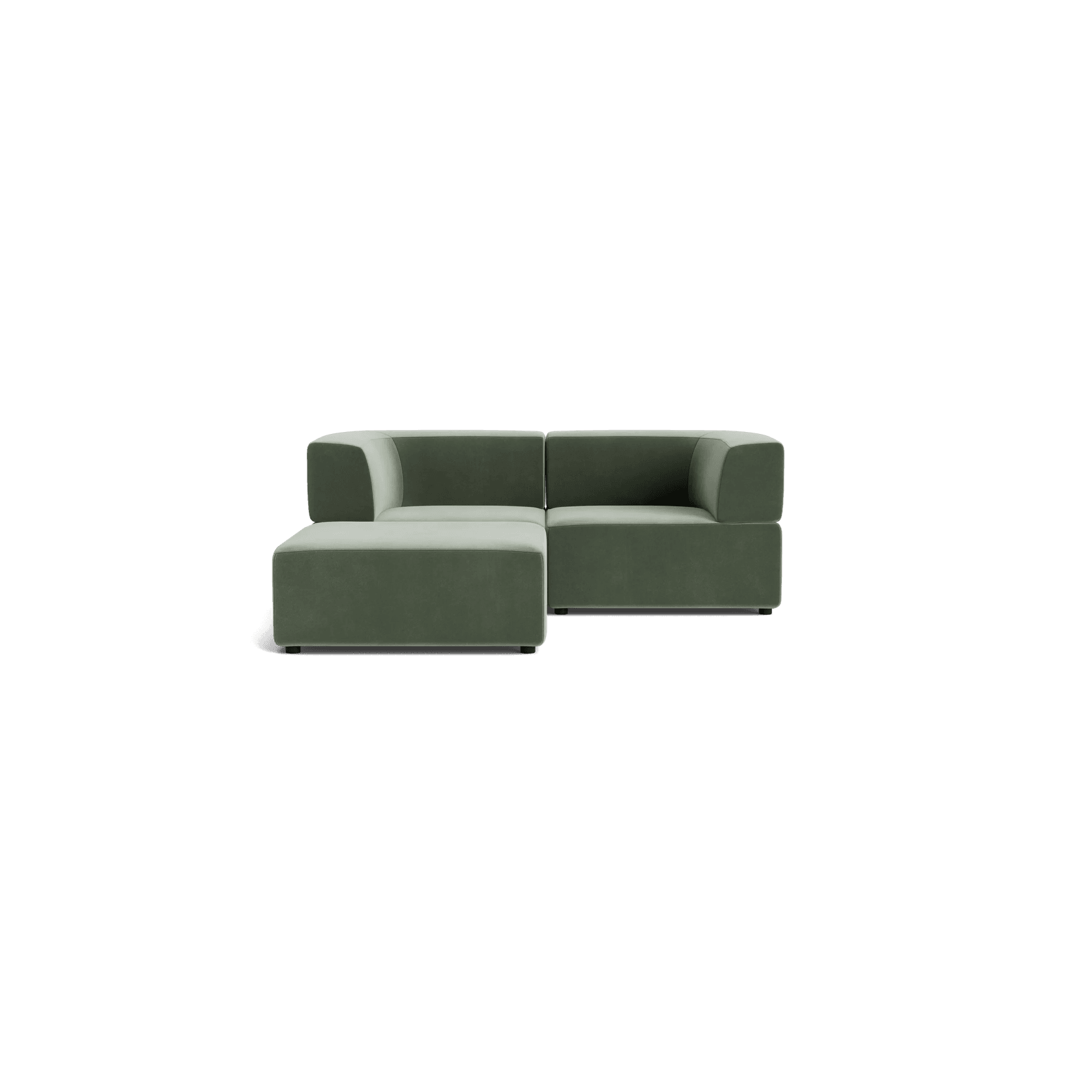 Stretch 3 Seater Chaise Sofa - Opal Ocean gallery detail image