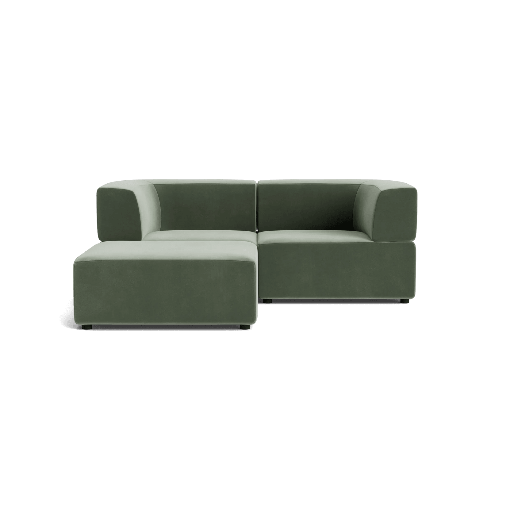 Stretch 3 Seater Chaise Sofa - Opal Ocean gallery detail image