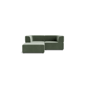 Stretch 3 Seater Chaise Sofa - Opal Ocean gallery detail image