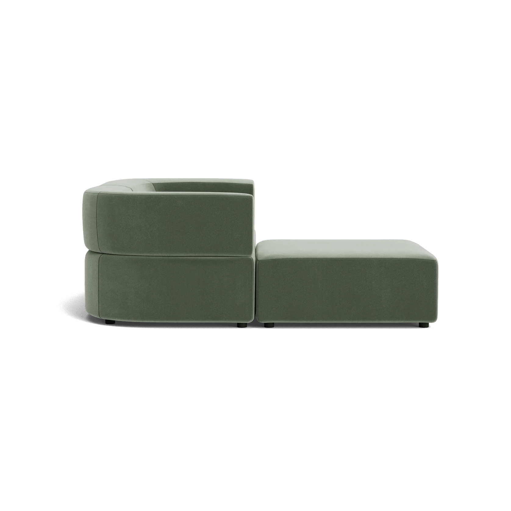 Stretch 3 Seater Chaise Sofa - Opal Ocean gallery detail image