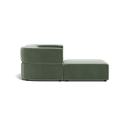 Stretch 3 Seater Chaise Sofa - Opal Ocean gallery detail image