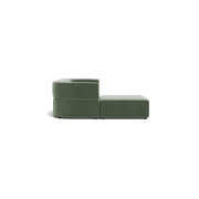 Stretch 3 Seater Chaise Sofa - Opal Ocean gallery detail image