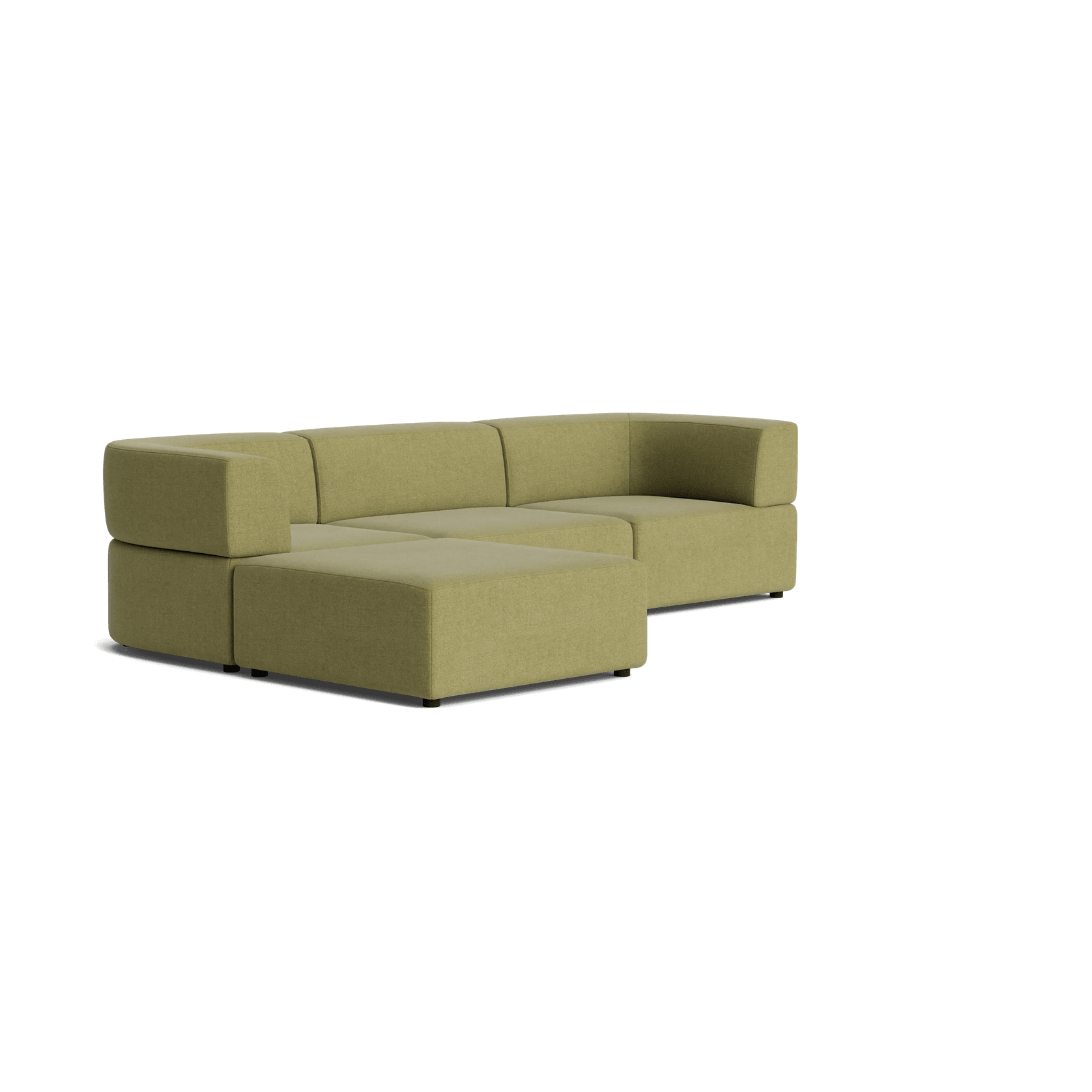 Stretch 4 Seater Chaise Sofa - Fossil Eucalyptus gallery detail image