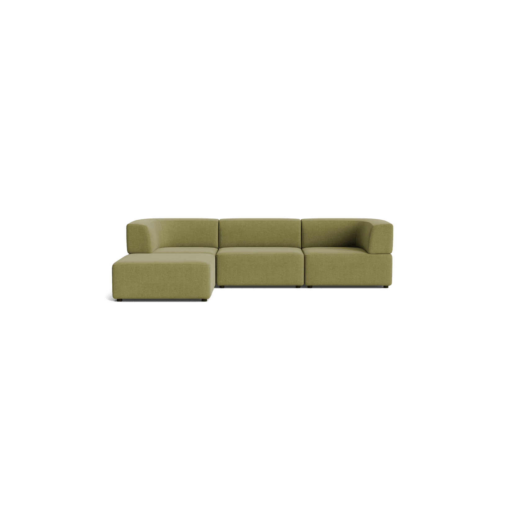 Stretch 4 Seater Chaise Sofa - Fossil Eucalyptus gallery detail image