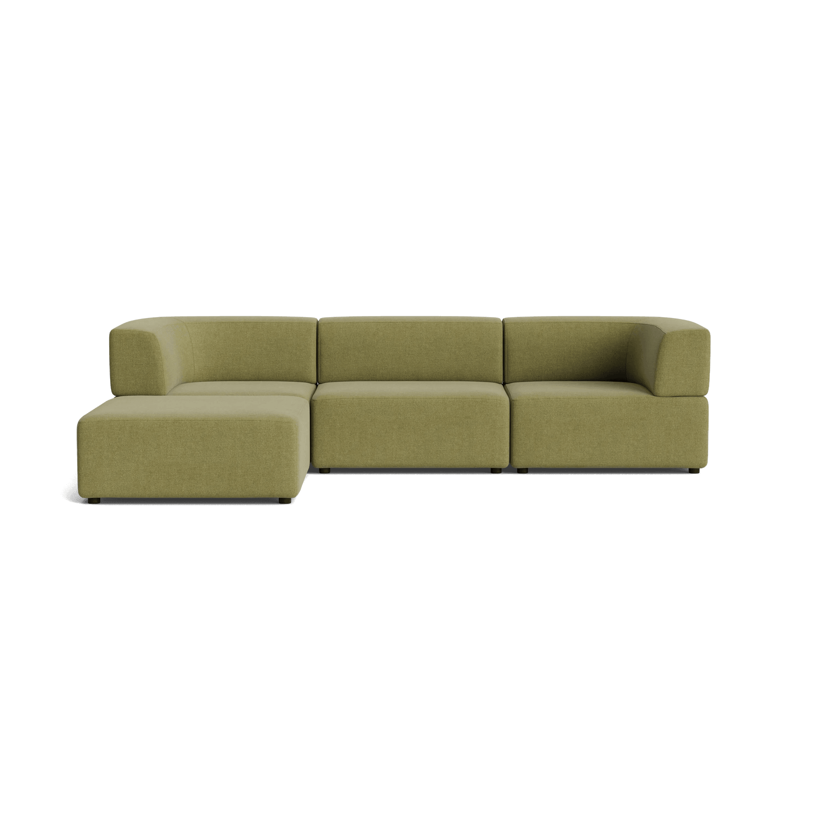 Stretch 4 Seater Chaise Sofa - Fossil Eucalyptus gallery detail image