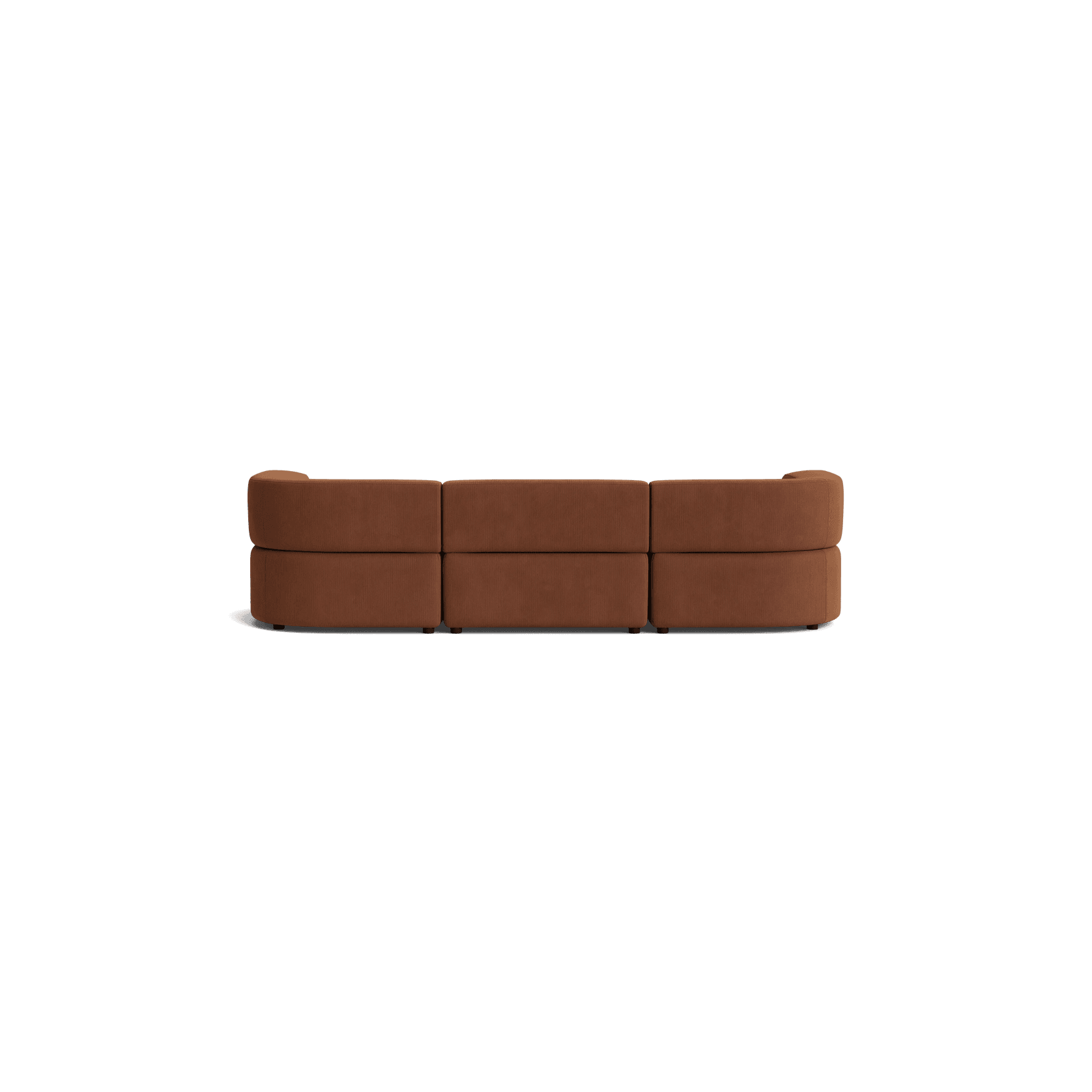 Stretch 4 Seater Chaise Sofa - Corduroy Cocoa gallery detail image
