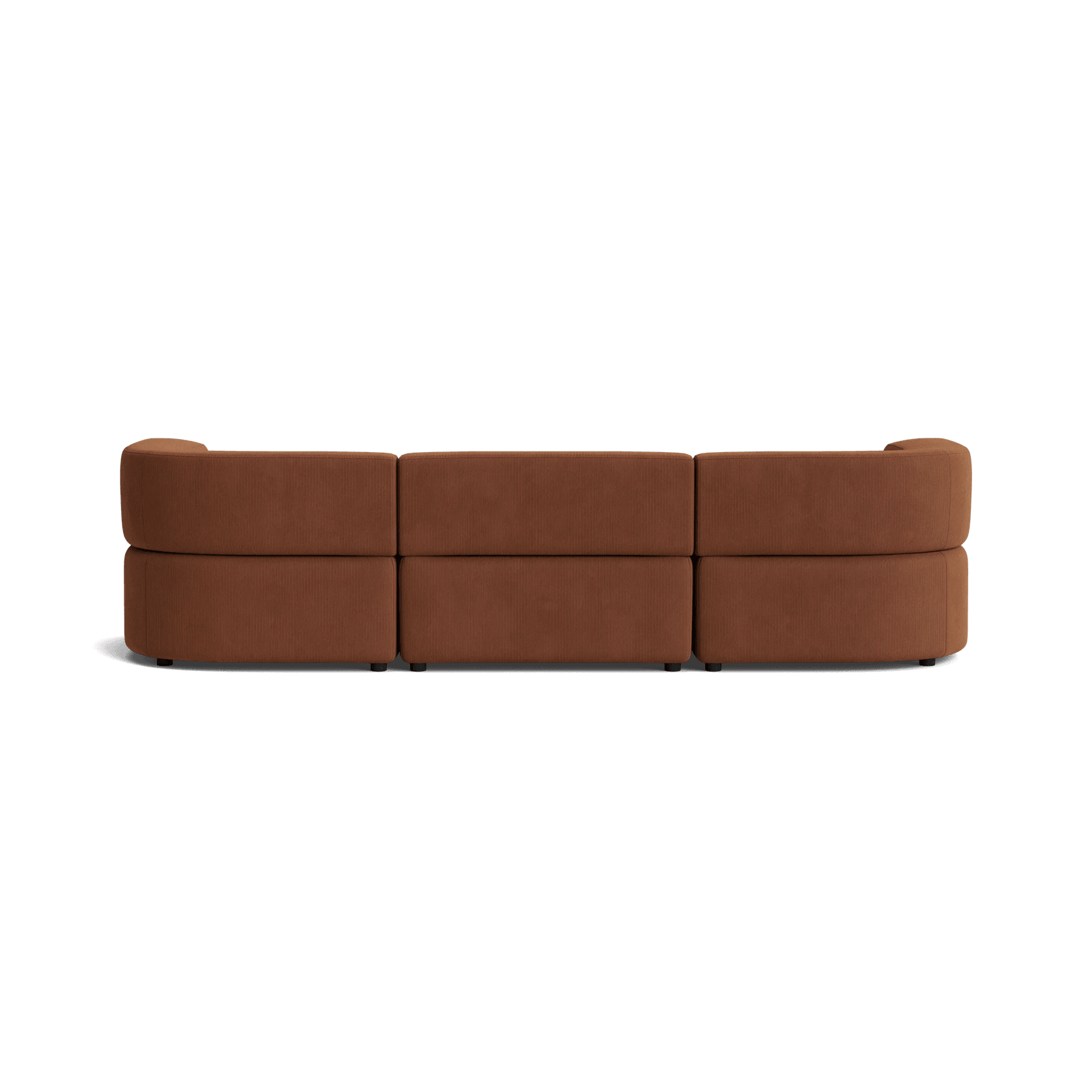 Stretch 4 Seater Chaise Sofa - Corduroy Cocoa gallery detail image