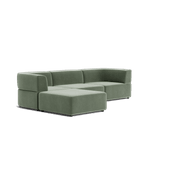 Stretch 4 Seater Chaise Sofa - Opal Ocean gallery detail image