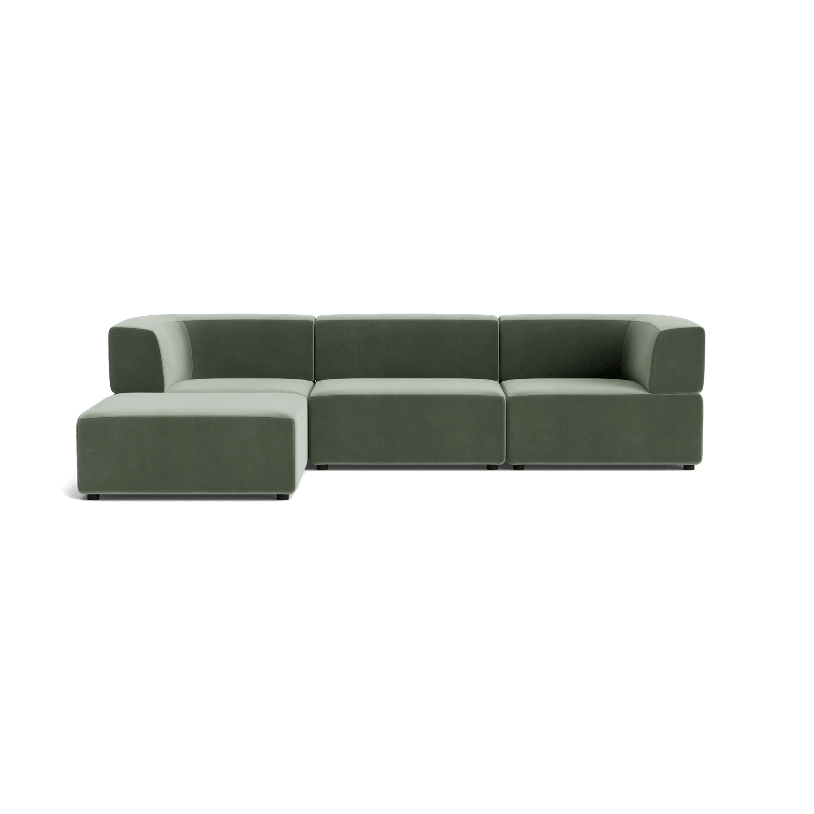 Stretch 4 Seater Chaise Sofa - Opal Ocean gallery detail image