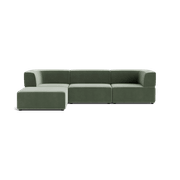 Stretch 4 Seater Chaise Sofa - Opal Ocean gallery detail image