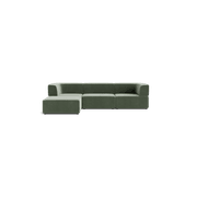 Stretch 4 Seater Chaise Sofa - Opal Ocean gallery detail image
