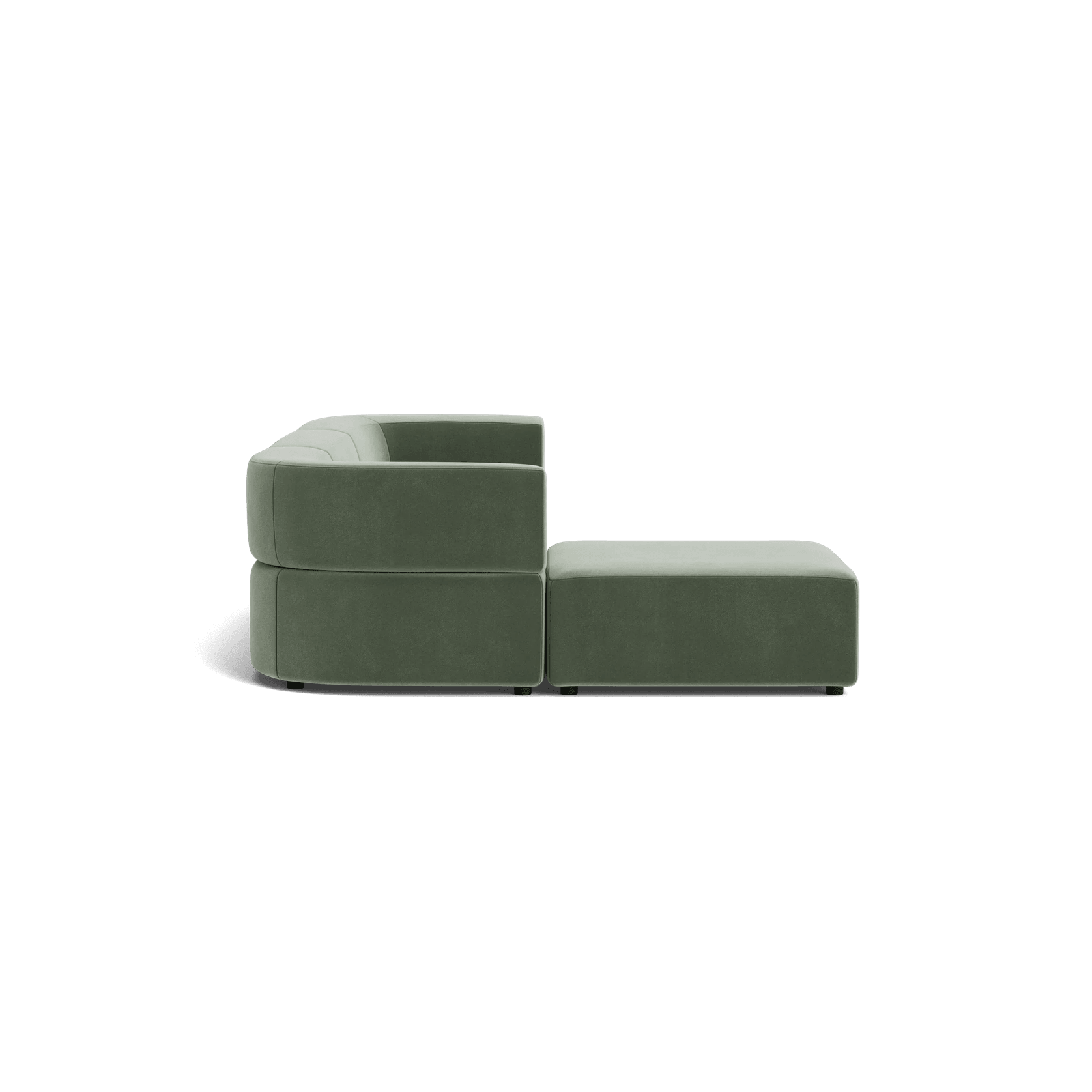 Stretch 4 Seater Chaise Sofa - Opal Ocean gallery detail image