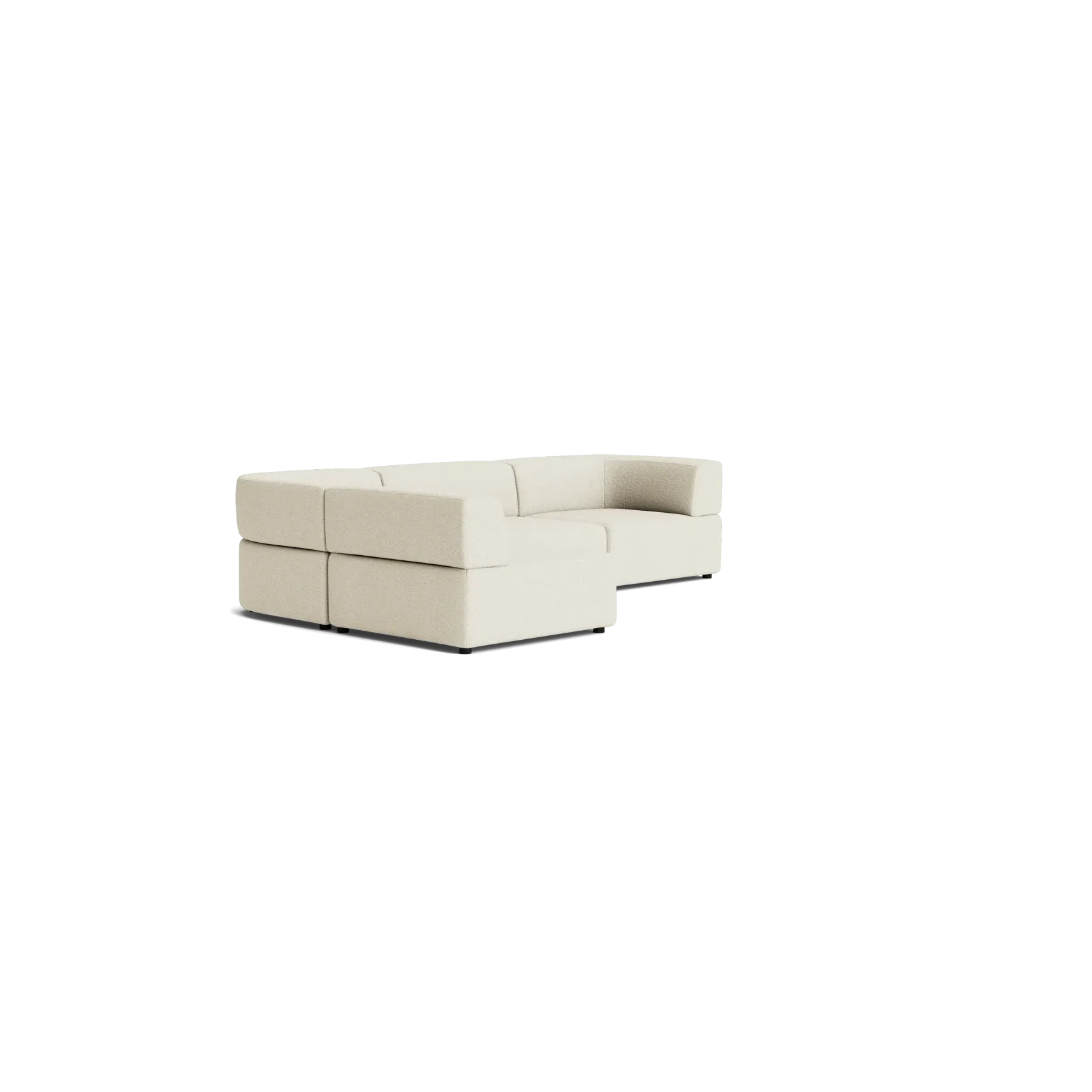 Stretch 4 Seater Open Chaise Sofa - Copenhagen Grey gallery detail image