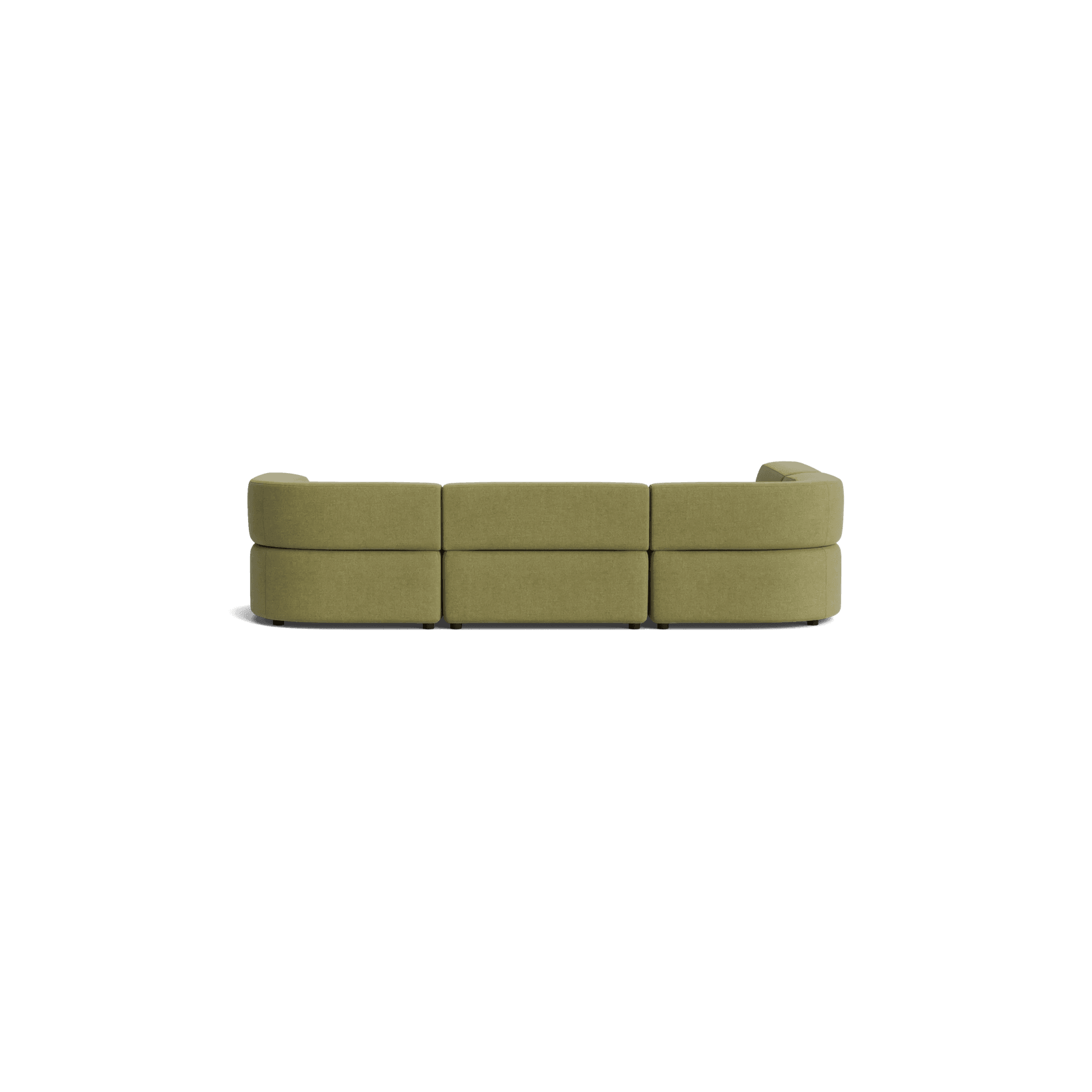 Stretch 4 Seater Open Chaise Sofa - Fossil Eucalyptus gallery detail image