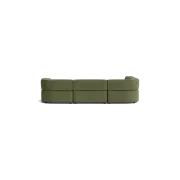 Stretch 4 Seater Open Chaise Sofa - Corduroy Forest gallery detail image