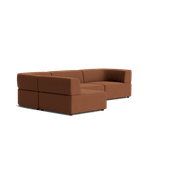 Stretch 4 Seater Open Chaise Sofa - Corduroy Cocoa gallery detail image