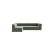 Stretch 4 Seater Open Chaise Sofa - Opal Ocean gallery detail image