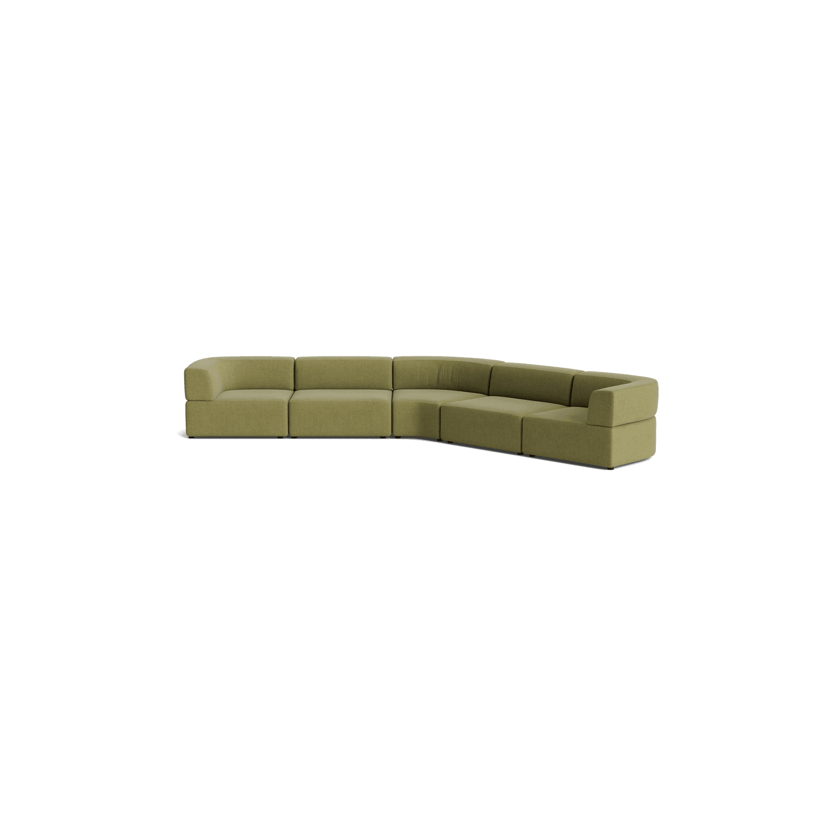 Stretch Large Closed Angle Sofa - Fossil Eucalyptus gallery detail image